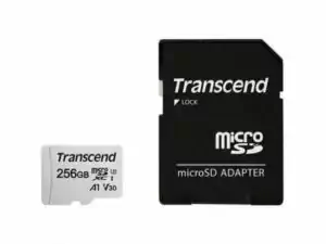 TRANSCEND 256GB microSD w/ adapter UHS-I U3 A1