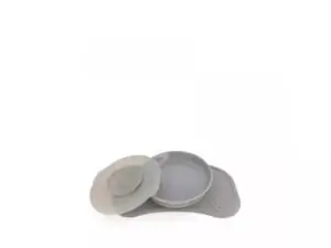 TWISTSHAKE Podloga silikonska+tanjir 6 pastel siva TS78442