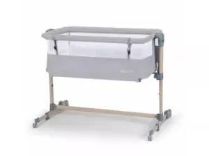 KINDERKRAFT Kolevka-Krevetac za bebe Neste Air Grey Light Melange Full Wood