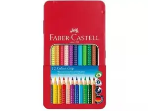 FABER-CASTELL Drvene bojice  Grip Sparkle metalna kutija 1/12 201910