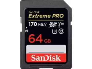 SANDISK SDXC 64GB Extreme 170MB/s V30  UHS-I Class10 U3 V30