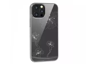 DEVIA Futrola Hard Case Crystal Flora za Iphone 13 pro srebrna