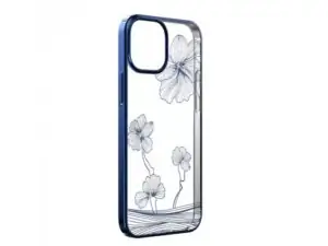 DEVIA Futrola Hard Case Crystal Flora za Iphone 13 Plava
