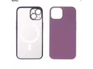 JUST IN CASE 2u1 transparentna/ljubičasta - Zaštitna maska za iPhone 14