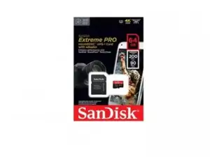 SANDISK SDXC 64GB Micro Extreme Pro 200MB/s A2 C10 V30 UHS-I US+Ad