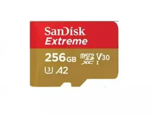 SANDISK SDXC 256GB Extreme micro 190MB/s UHS-I Class10 U3 V30+Ad 18