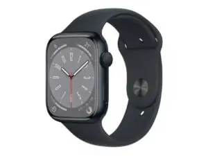 APPLE Watch S8 GPS 41mm Midnight Aluminium Case with Midnight Sport Band - Regular (mnp53se/a)