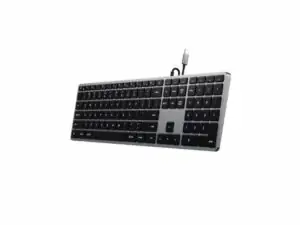 SATECHI Slim W3 USB-C BACKLIT Wired Keyboard - US - Space Grey (ST-UCSW3M)