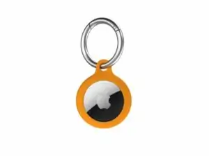NEXT ONE Silicone Key Clip for AirTag Ballet Leaf Orange 18