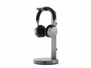 SATECHI Aluminum Headphone Stand Hub - Space Grey