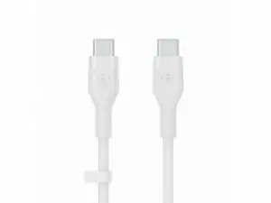 BELKIN BOOST CHARGE Silicone cable USB-C / USB-C 2.0  3M  (CAB009bt3MWH)