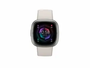 FitBit Sense 2 Lunar White/Platinum Aluminum