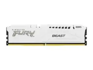 KINGSTON DDR5 64GB (2x32GB) 6000MHz CL40 DIMM [FURY Beast] White XMP KF560C40BWK2-64