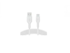 BELKIN BOOST CHARGE Silicone cable USB-A to USB-C - 1M - White