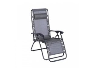 Green Bay MESSINA Bastenska stolica podesiva sa jastukom crno-siva