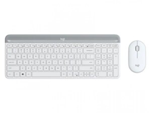 LOGITECH MK470 Wireless Desktop US bela tastatura + miš