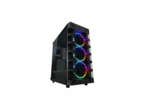 LC POWER TOWER Gaming 709B-ON Solar_System_X HD Audio 2xUSB3.0 4xARGB 120mm case fans