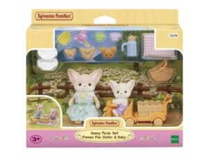 SYLVANIAN FAMILIES PICNIC SET -FENNEC FOX SISTER & BABY – (EC5698) 18