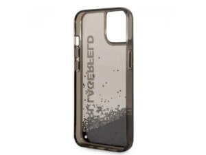 KARL LAGERFELD Maska za iPhone 14 LIQ. GLITTER ELONG BLACK (KLHCP14SLCKVK)