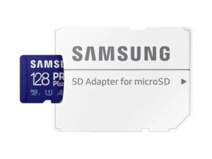 SAMSUNG PRO PLUS MicroSDXC 128GB U3 Blue + SDXC Adapter (MB-MD128SA)