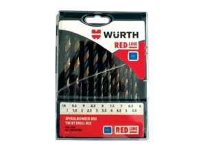 WURTH Set spiralnih RED LINE burgija HSS (1 - 10mm)