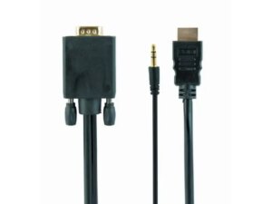 GEMBIRD A-HDMI-VGA-03-5M Gembird HDMI to VGA and audio adapter cable, single port, 5m, black FO (19629) 18