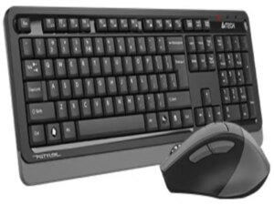 A4 TECH Bezicna tastatura US-LAYOUT + bezicni mis USB