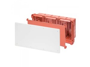 GEWISS Razvodna kutija za beton sa poklopcem i DIN šinom GW48211 520X260X121mm crveno-bela