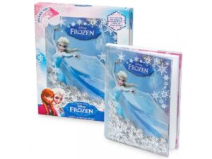 FROZEN DNEVNIK sa koricama na kojima se nalazi lik Elze iz Frozen animiranog filma za decu.