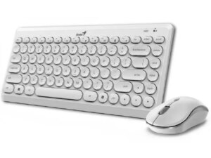 GENIUS LuxeMate Q8000 Wireless USB YU bela tastatura + miš