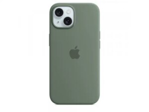 APPLE IPhone 15 Silicone Case w MagSafe - Cypress (mt0x3zm/a)