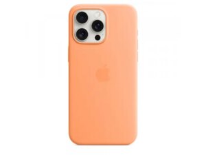 APPLE IPhone 15 Pro Max Silicone Case w MagSafe – Orange Sorbet (mt1w3zm/a) 18