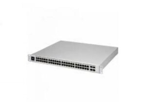 UBIQUITI Layer 3 switch with (48) GbE RJ45 ports and (4) 10G SFP+ ports