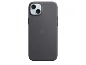 APPLE IPhone 15 Plus FineWoven Case w MagSafe - Black (mt423zm/a)