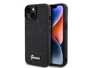 Guess Maska za iPhone 15 Plus DISCO SCRIPT METAL BLACK