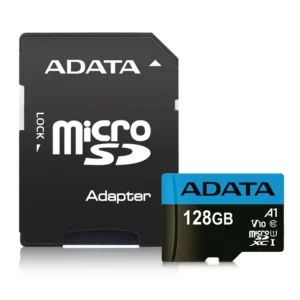 Micro SD Card 128GB AData + SD adapter AUSDX128GUICL10A1-RA1/ class 10 18