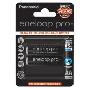 Punjiva baterija AA Panasonic eneloop pro BK-3HCDE/2BE/pak 2 kom 18