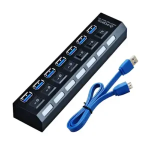 USB Hub 7 port Kettz KT-HUSB.74 3.0 Tip A Crni 18