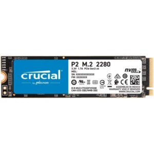 Crucial SSD M.2 NVMe 1TB P2 1TB NVMe CIe M.2 internal SSD CT1000P2SSD8 2400/1800 18