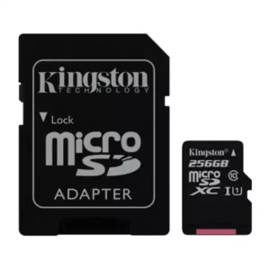 Micro SD Card 256GB Kingston + SD adapter SDCS2/256GB class 10 18
