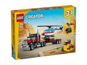 LEGO Kamion s ravnom platformom i helihopterom 31146 18