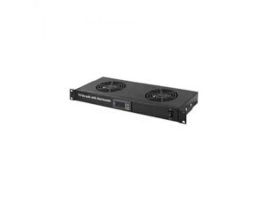 MIRSAN MR.FAN2DT.01 Crni ventilator panel 19/1U sa 2 ventilatora sa digitalnim kontrolerom