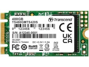 TRANSCEND 480GB, M.2 2242, PCIe Gen3x4, NVMe SSD (TS480GMTS420S) 18