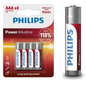 Baterija Philips Powerlife AAA LR03/AAA LR03P4B05 1.2V 18