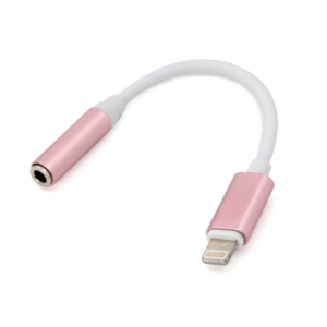 Adapter za slusalice iP-11 iPhone lightning na 3.5mm roze 18