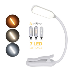 Led lampa EL01 bela 18