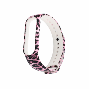 Narukvica za smart watch Xiaomi Mi Band M5/M6  leopard pink 18