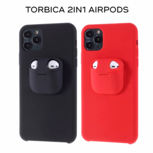 Torbica 2in1 airpods za iPhone XS Max crna 18