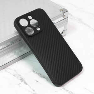 Torbica Carbon fiber za iPhone 15 Pro 6.1 crna 18