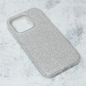 Torbica Crystal Dust za iPhone 14 6.1 Pro srebrna 18